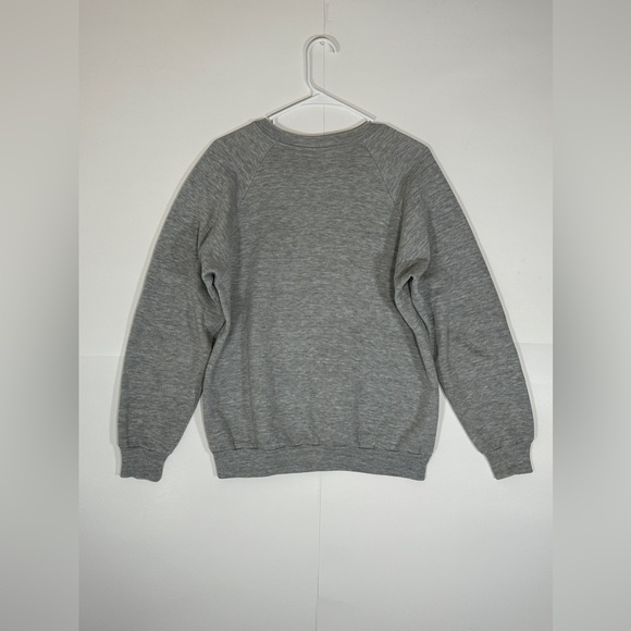 Vintage 80s Mickey Mouse Sweatshirt Classic Gray Adult Sz Large Walt Disney READ - Picture 11 of 14